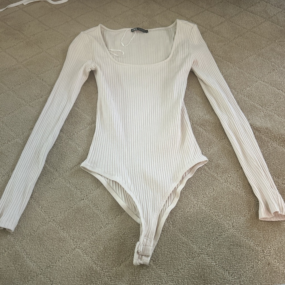 Cream Zara bodysuit